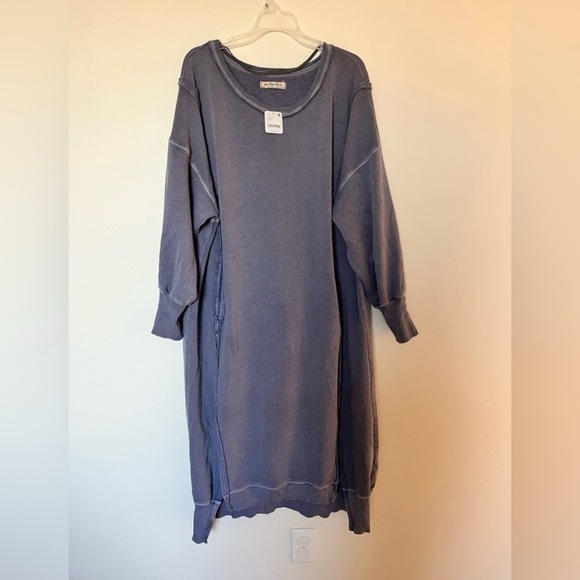 NWOT Free People We The Free Camden Maxi Sweatshirt - Picture 2 of 10